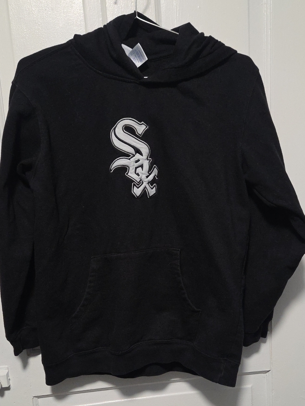Majestic Black Hoodie with White Chicago Sox Logo